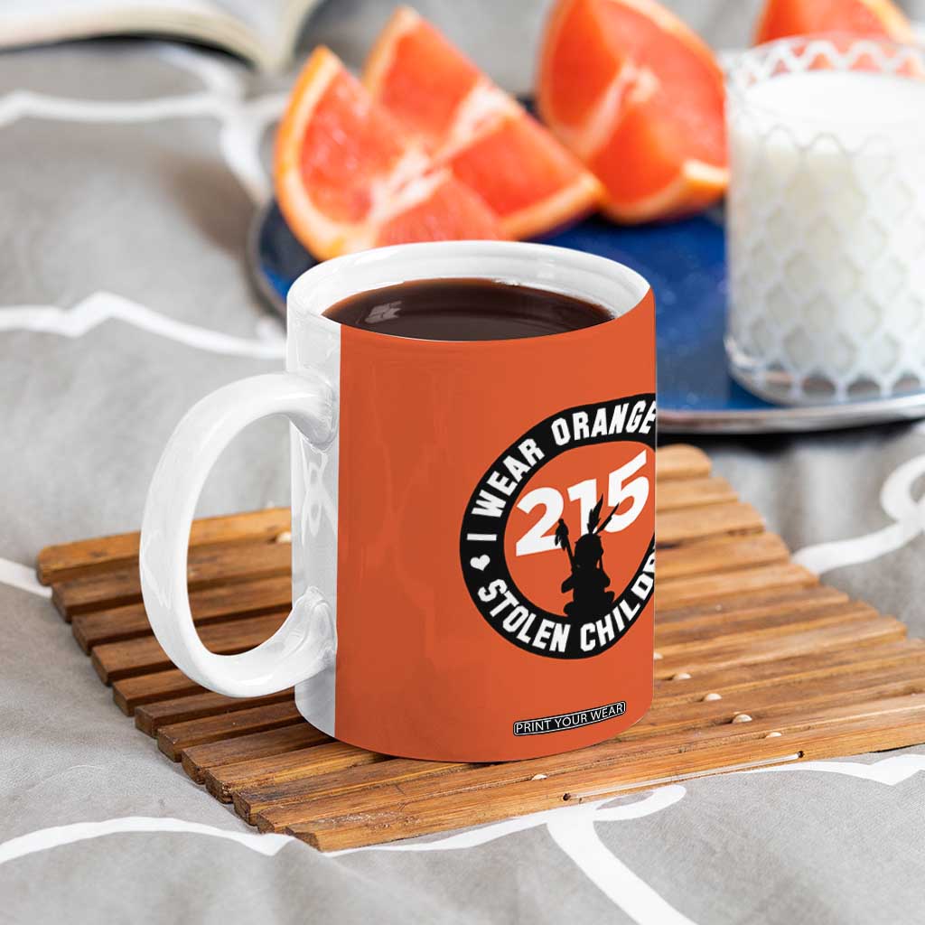 Orange Shirt Day 215 Memorial Coffee Mug I Wear Orange For Stolen Children Indigenous Tribute TS02 Print Your Wear