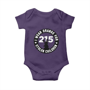 Orange Shirt Day 215 Memorial Baby Onesie I Wear Orange For Stolen Children Indigenous Tribute TS02 Purple Print Your Wear