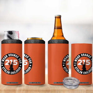 Orange Shirt Day 215 Memorial 4 in 1 Can Cooler Tumbler I Wear Orange For Stolen Children Indigenous Tribute TS02 Print Your Wear