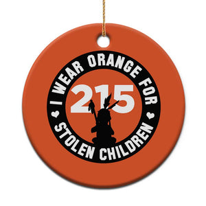 Orange Shirt Day 215 Memorial Christmas Ceramic Ornament I Wear Orange For Stolen Children Indigenous Tribute TS02 Print Your Wear
