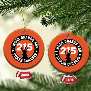 Orange Shirt Day 215 Memorial Christmas Ceramic Ornament I Wear Orange For Stolen Children Indigenous Tribute TS02 Circle Orange Print Your Wear