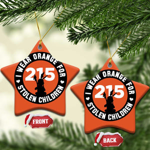 Orange Shirt Day 215 Memorial Christmas Ceramic Ornament I Wear Orange For Stolen Children Indigenous Tribute TS02 Star Orange Print Your Wear