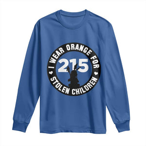 Orange Shirt Day 215 Memorial Long Sleeve Shirt I Wear Orange For Stolen Children Indigenous Tribute TS02 Royal Blue Print Your Wear