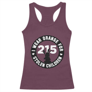 Orange Shirt Day 215 Memorial Racerback Tank Top I Wear Orange For Stolen Children Indigenous Tribute TS02 Maroon Print Your Wear