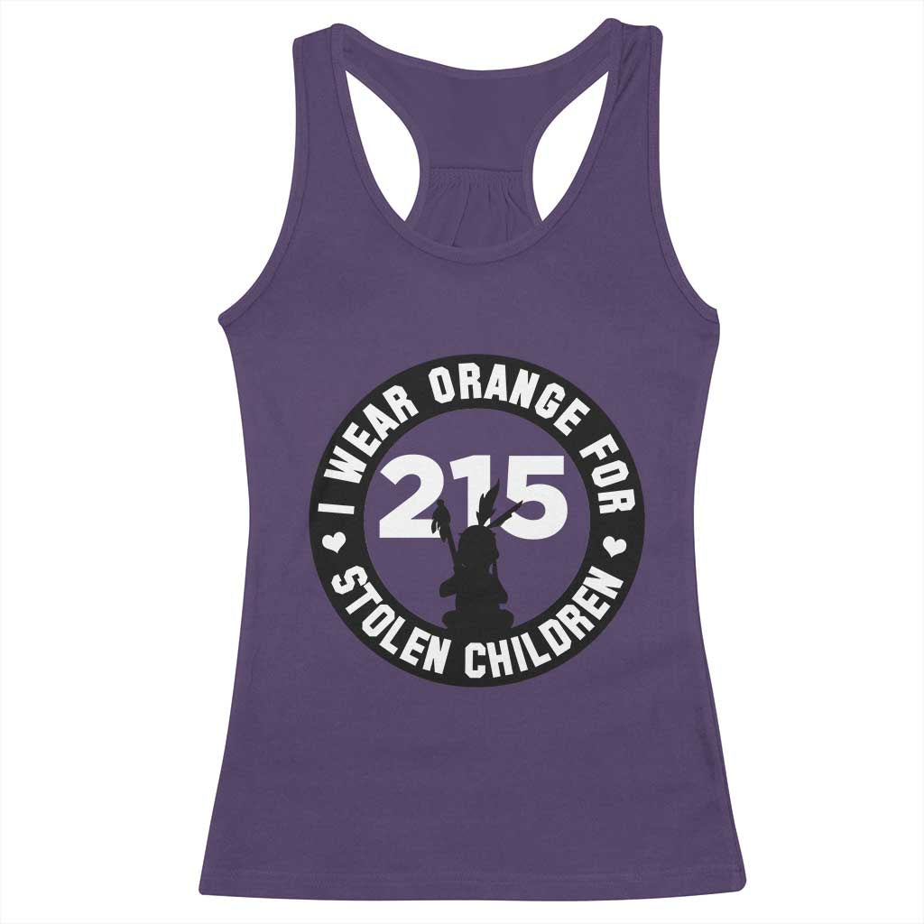 Orange Shirt Day 215 Memorial Racerback Tank Top I Wear Orange For Stolen Children Indigenous Tribute TS02 Purple Print Your Wear