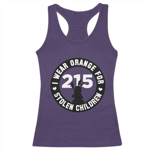 Orange Shirt Day 215 Memorial Racerback Tank Top I Wear Orange For Stolen Children Indigenous Tribute TS02 Purple Print Your Wear