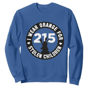 Orange Shirt Day 215 Memorial Sweatshirt I Wear Orange For Stolen Children Indigenous Tribute TS02 Royal Blue Print Your Wear