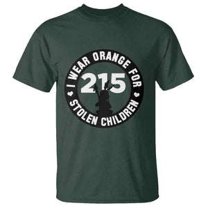Orange Shirt Day 215 Memorial T Shirt I Wear Orange For Stolen Children Indigenous Tribute TS02 Dark Forest Green Print Your Wear