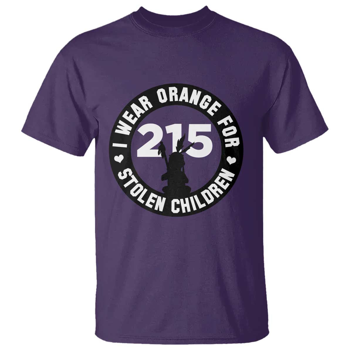 Orange Shirt Day 215 Memorial T Shirt I Wear Orange For Stolen Children Indigenous Tribute TS02 Purple Print Your Wear