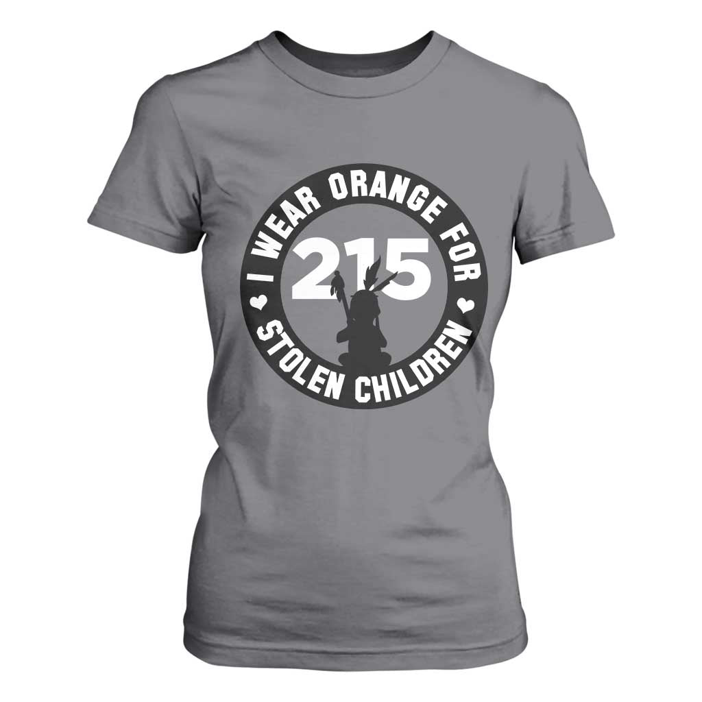 Orange Shirt Day 215 Memorial T Shirt For Women I Wear Orange For Stolen Children Indigenous Tribute TS02 Charcoal Print Your Wear