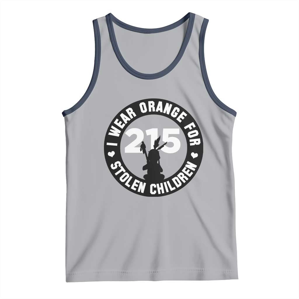 Orange Shirt Day 215 Memorial Tank Top I Wear Orange For Stolen Children Indigenous Tribute TS02 Athletic Heather Navy Print Your Wear
