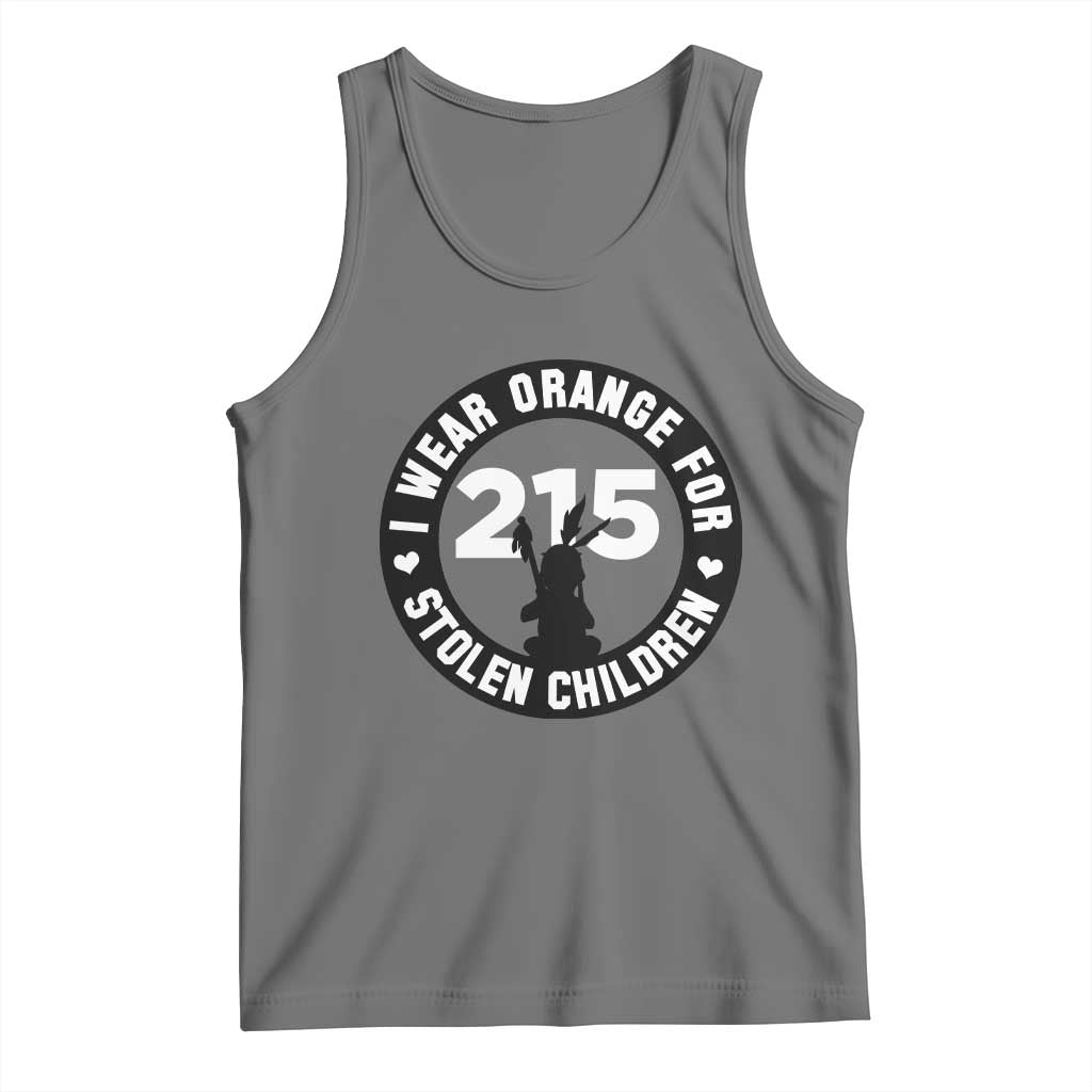 Orange Shirt Day 215 Memorial Tank Top I Wear Orange For Stolen Children Indigenous Tribute TS02 Black Heather Print Your Wear