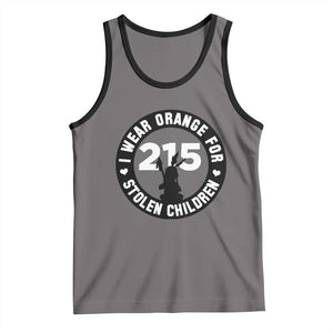 Orange Shirt Day 215 Memorial Tank Top I Wear Orange For Stolen Children Indigenous Tribute TS02 Deep Heather Black Print Your Wear