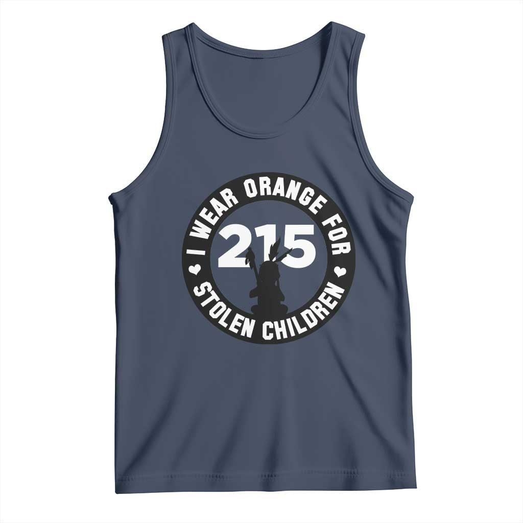 Orange Shirt Day 215 Memorial Tank Top I Wear Orange For Stolen Children Indigenous Tribute TS02 Navy Print Your Wear