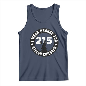 Orange Shirt Day 215 Memorial Tank Top I Wear Orange For Stolen Children Indigenous Tribute TS02 Navy Print Your Wear