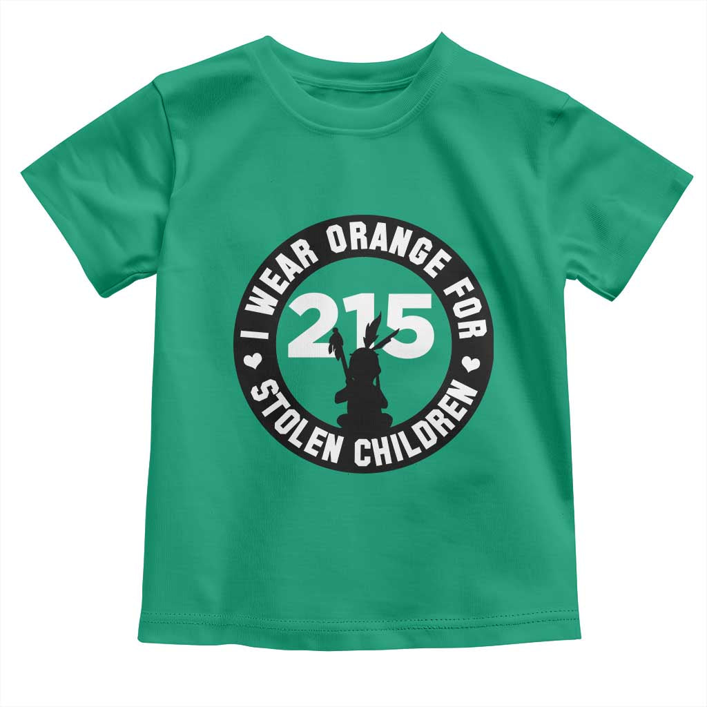 Orange Shirt Day 215 Memorial Toddler T Shirt I Wear Orange For Stolen Children Indigenous Tribute TS02 Irish Green Print Your Wear