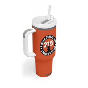 Orange Shirt Day 215 Memorial Tumbler With Handle I Wear Orange For Stolen Children Indigenous Tribute TS02 Print Your Wear