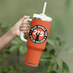 Orange Shirt Day 215 Memorial Tumbler With Handle I Wear Orange For Stolen Children Indigenous Tribute TS02 Print Your Wear