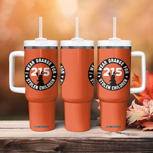 Orange Shirt Day 215 Memorial Tumbler With Handle I Wear Orange For Stolen Children Indigenous Tribute TS02 Print Your Wear