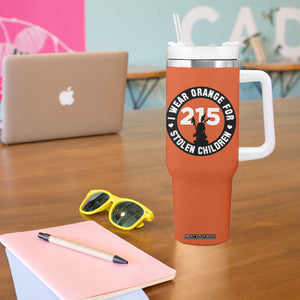 Orange Shirt Day 215 Memorial Tumbler With Handle I Wear Orange For Stolen Children Indigenous Tribute TS02 Print Your Wear