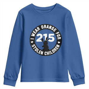 Orange Shirt Day 215 Memorial Youth Sweatshirt I Wear Orange For Stolen Children Indigenous Tribute TS02 Royal Blue Print Your Wear