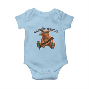 Orange Shirt Day Memorial Bear Baby Onesie You Are Not Forgotten Stolen Children Tribute TS02 Light Blue Print Your Wear