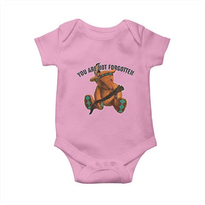 Orange Shirt Day Memorial Bear Baby Onesie You Are Not Forgotten Stolen Children Tribute TS02 Light Pink Print Your Wear