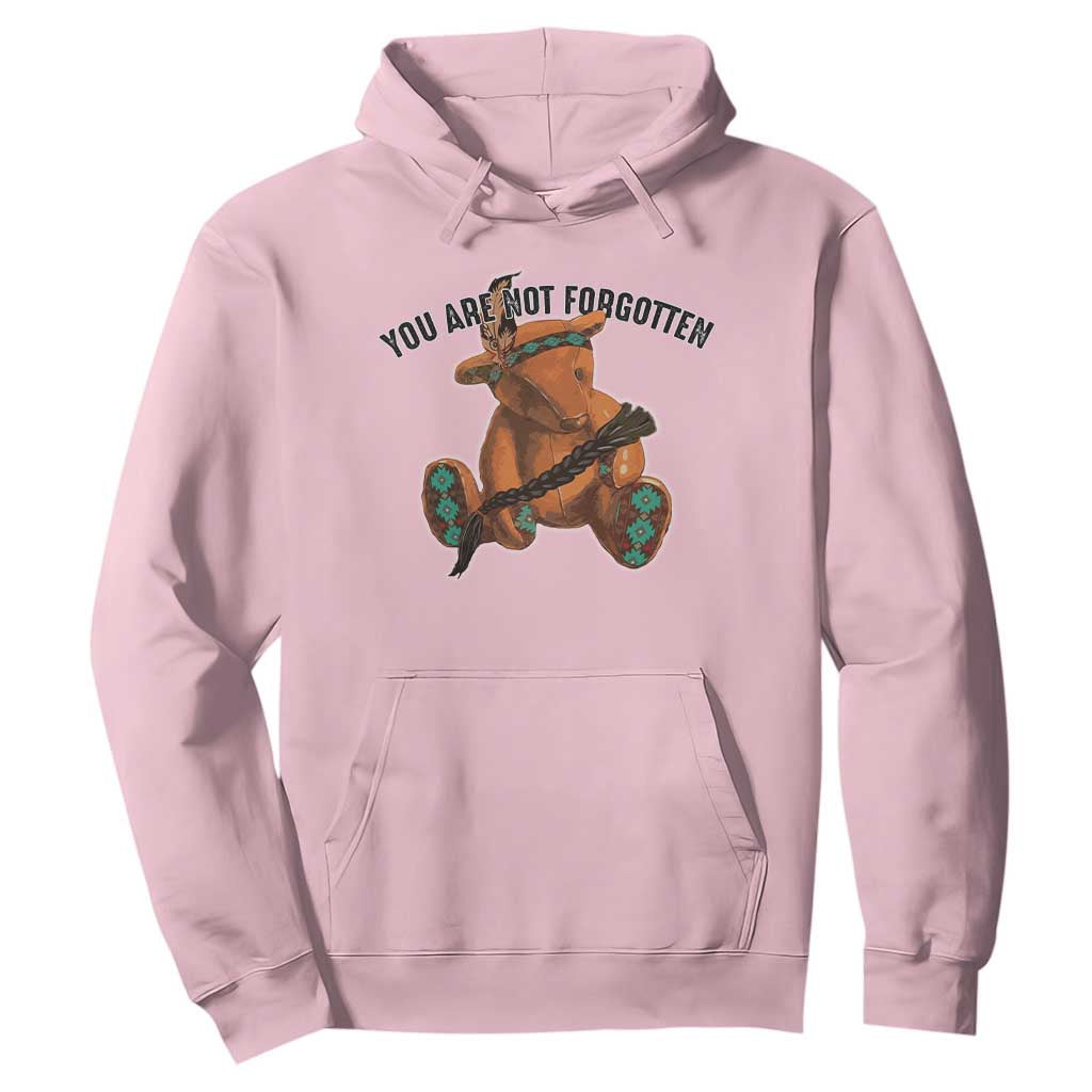 Orange Shirt Day Memorial Bear Hoodie You Are Not Forgotten Stolen Children Tribute TS02 Light Pink Print Your Wear