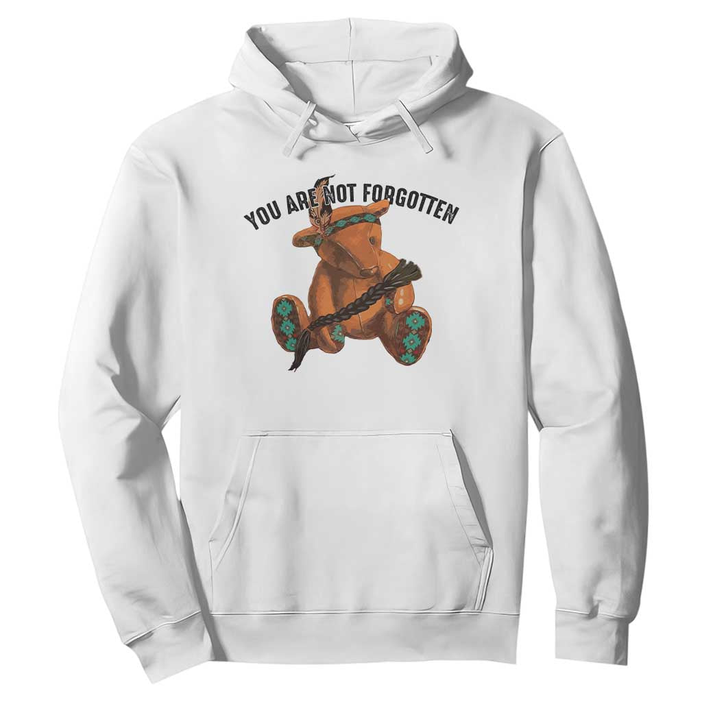 Orange Shirt Day Memorial Bear Hoodie You Are Not Forgotten Stolen Children Tribute TS02 White Print Your Wear