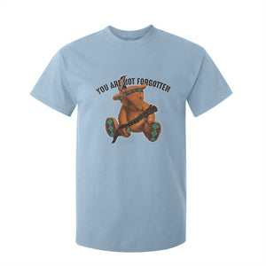 Orange Shirt Day Memorial Bear T Shirt For Kid You Are Not Forgotten Stolen Children Tribute TS02 Light Blue Print Your Wear
