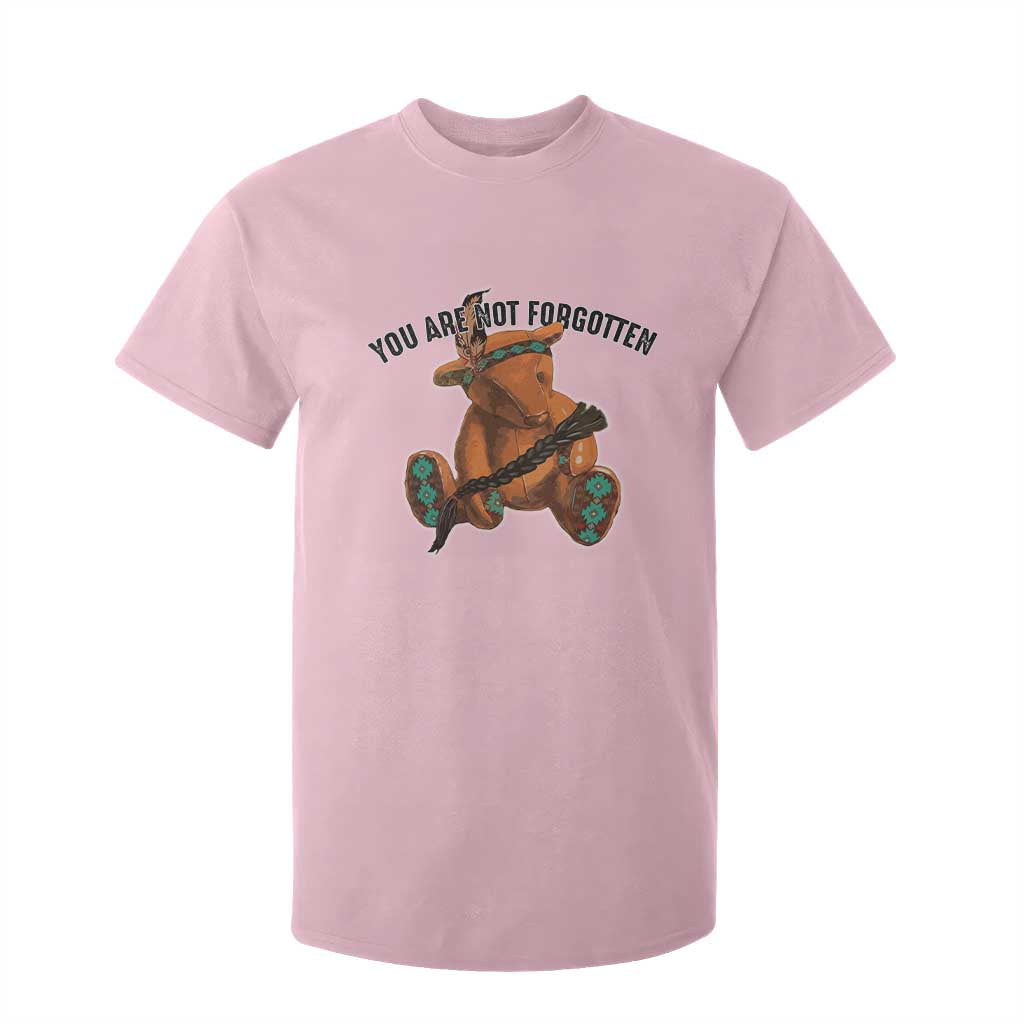 Orange Shirt Day Memorial Bear T Shirt For Kid You Are Not Forgotten Stolen Children Tribute TS02 Light Pink Print Your Wear