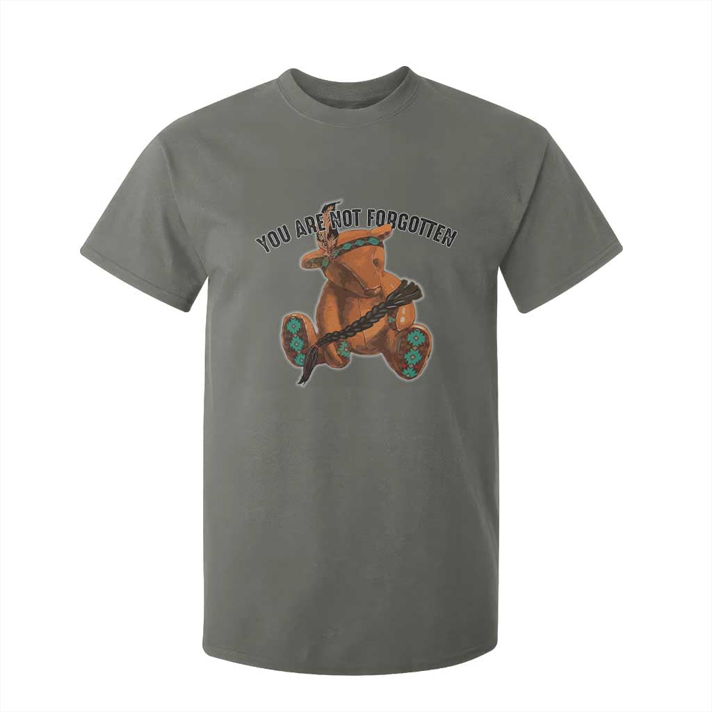 Orange Shirt Day Memorial Bear T Shirt For Kid You Are Not Forgotten Stolen Children Tribute TS02 Military Green Print Your Wear