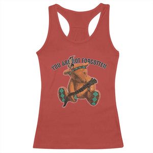 Orange Shirt Day Memorial Bear Racerback Tank Top You Are Not Forgotten Stolen Children Tribute TS02 Red Print Your Wear