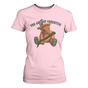 Orange Shirt Day Memorial Bear T Shirt For Women You Are Not Forgotten Stolen Children Tribute TS02 Light Pink Print Your Wear