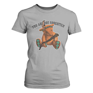 Orange Shirt Day Memorial Bear T Shirt For Women You Are Not Forgotten Stolen Children Tribute TS02 Sport Gray Print Your Wear