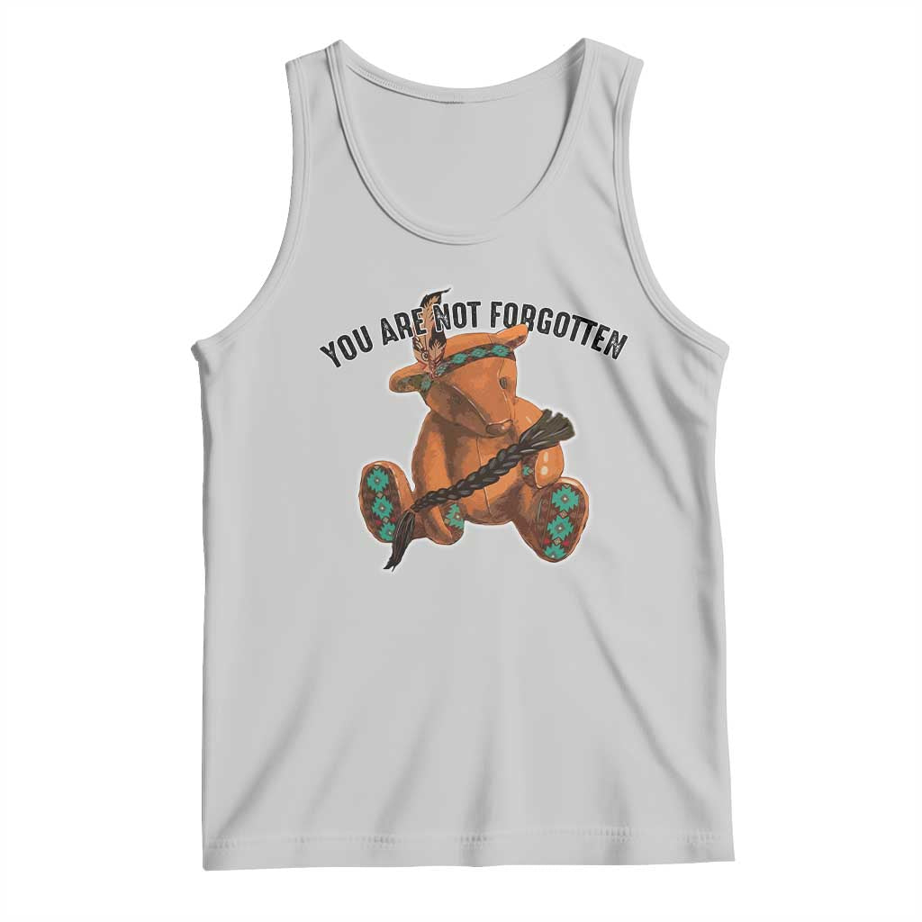 Orange Shirt Day Memorial Bear Tank Top You Are Not Forgotten Stolen Children Tribute TS02 Ash Print Your Wear