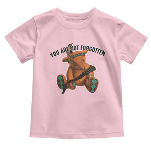 Orange Shirt Day Memorial Bear Toddler T Shirt You Are Not Forgotten Stolen Children Tribute TS02 Light Pink Print Your Wear