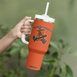 Orange Shirt Day Memorial Bear Tumbler With Handle You Are Not Forgotten Stolen Children Tribute TS02 Print Your Wear