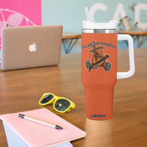 Orange Shirt Day Memorial Bear Tumbler With Handle You Are Not Forgotten Stolen Children Tribute TS02 Print Your Wear