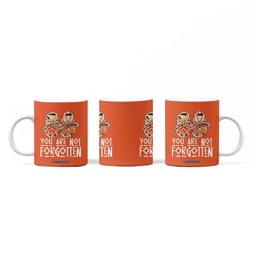 Orange Shirt Day Memorial Moccasins Coffee Mug You Are Not Forgotten Indigenous Remembrance for Stolen Children TS02 Print Your Wear