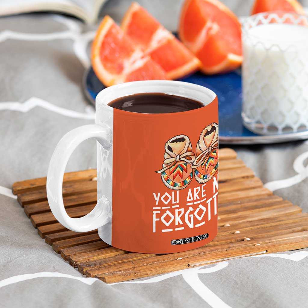 Orange Shirt Day Memorial Moccasins Coffee Mug You Are Not Forgotten Indigenous Remembrance for Stolen Children TS02 Print Your Wear