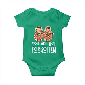 Orange Shirt Day Memorial Moccasins Baby Onesie You Are Not Forgotten Indigenous Remembrance for Stolen Children TS02 Irish Green Print Your Wear
