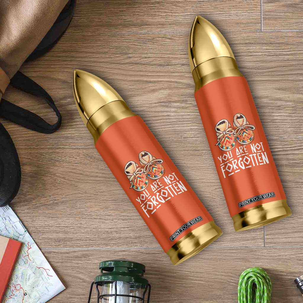 Orange Shirt Day Memorial Moccasins Bullet Tumbler You Are Not Forgotten Indigenous Remembrance for Stolen Children TS02 Print Your Wear