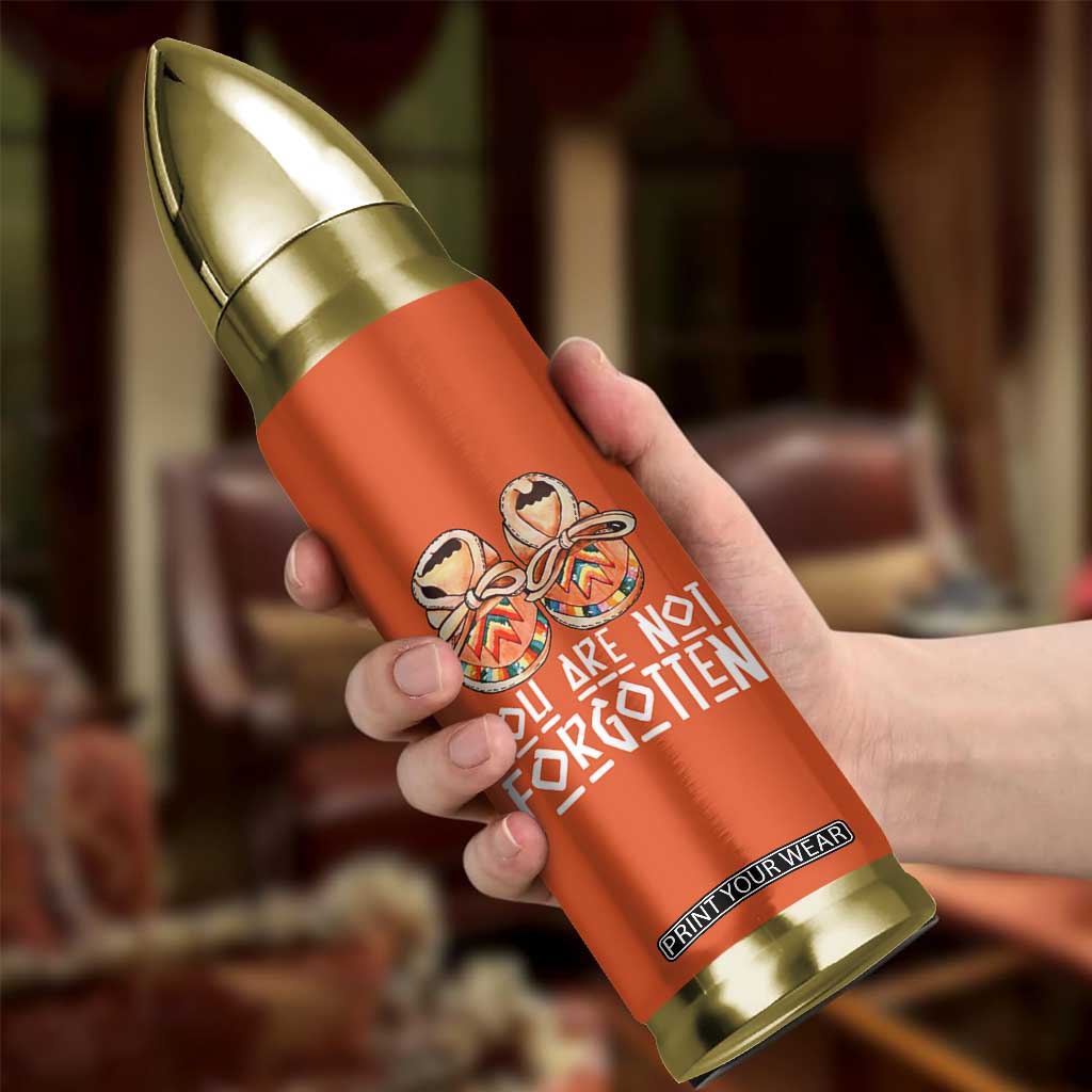 Orange Shirt Day Memorial Moccasins Bullet Tumbler You Are Not Forgotten Indigenous Remembrance for Stolen Children TS02 Print Your Wear