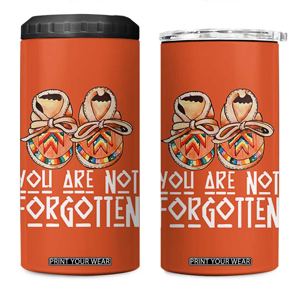 Orange Shirt Day Memorial Moccasins 4 in 1 Can Cooler Tumbler You Are Not Forgotten Indigenous Remembrance for Stolen Children TS02 One Size: 16 oz Orange Print Your Wear