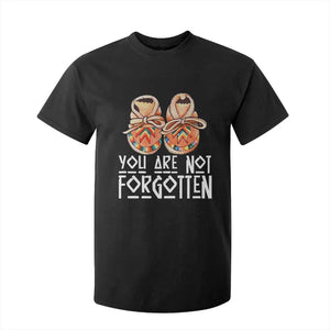 Orange Shirt Day Memorial Moccasins T Shirt For Kid You Are Not Forgotten Indigenous Remembrance for Stolen Children TS02 Black Print Your Wear