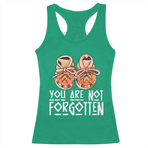 Orange Shirt Day Memorial Moccasins Racerback Tank Top You Are Not Forgotten Indigenous Remembrance for Stolen Children TS02 Irish Green Print Your Wear