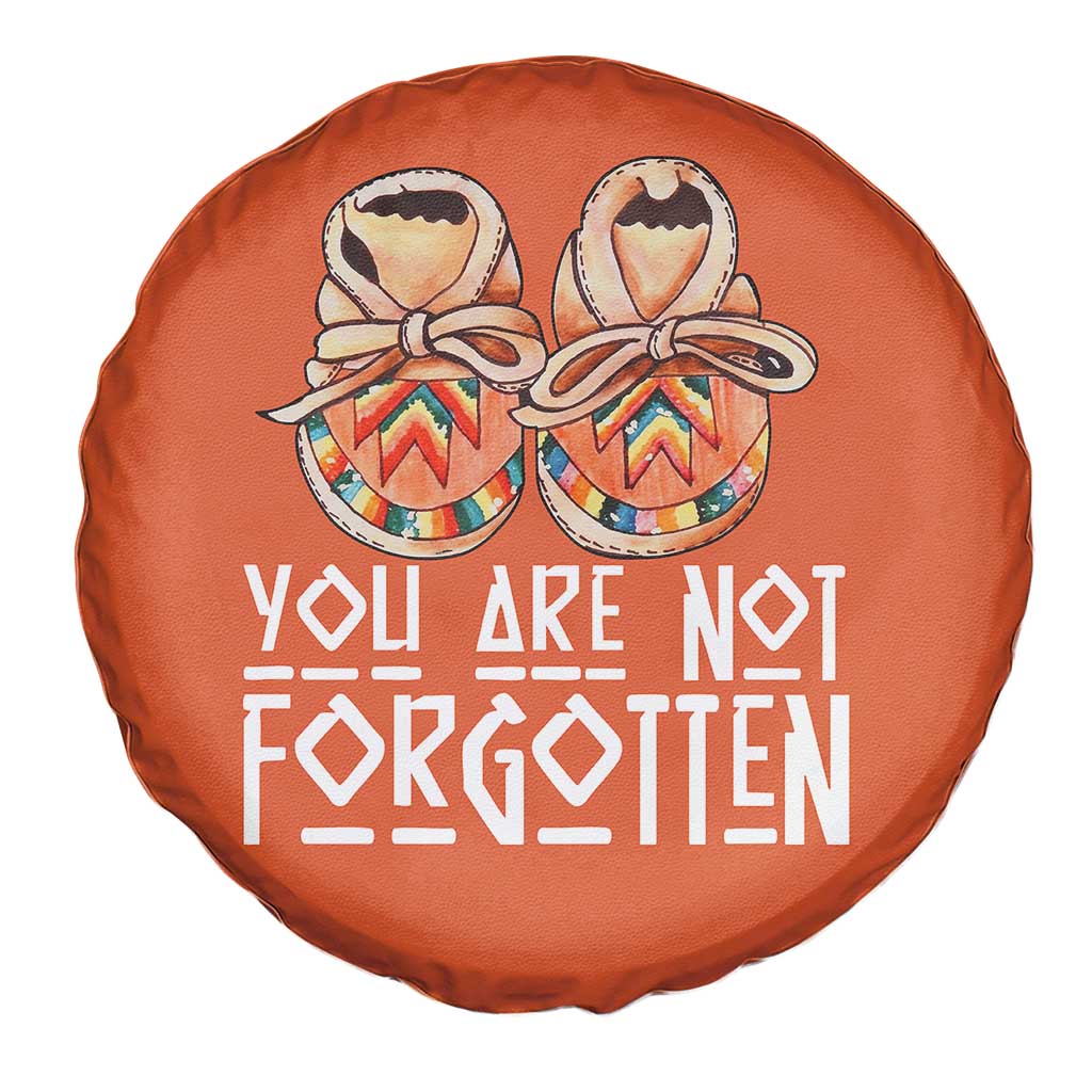 Orange Shirt Day Memorial Moccasins Spare Tire Cover You Are Not Forgotten Indigenous Remembrance for Stolen Children TS02 Print Your Wear