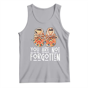 Orange Shirt Day Memorial Moccasins Tank Top You Are Not Forgotten Indigenous Remembrance for Stolen Children TS02 Athletic Heather Print Your Wear