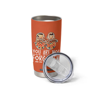 Orange Shirt Day Memorial Moccasins Tumbler Cup You Are Not Forgotten Indigenous Remembrance for Stolen Children TS02 Print Your Wear